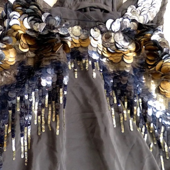 Rebecca Taylor Silk and Sequined Mini Dress Size 4 - Picture 5 of 7